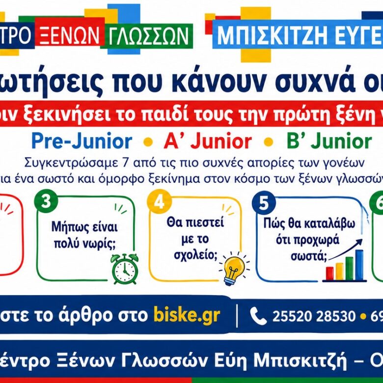 7 ερωτήσεις που κάνουν συχνά οι γονείς πριν ξεκινήσει το παιδί τους την πρώτη ξένη γλώσσα